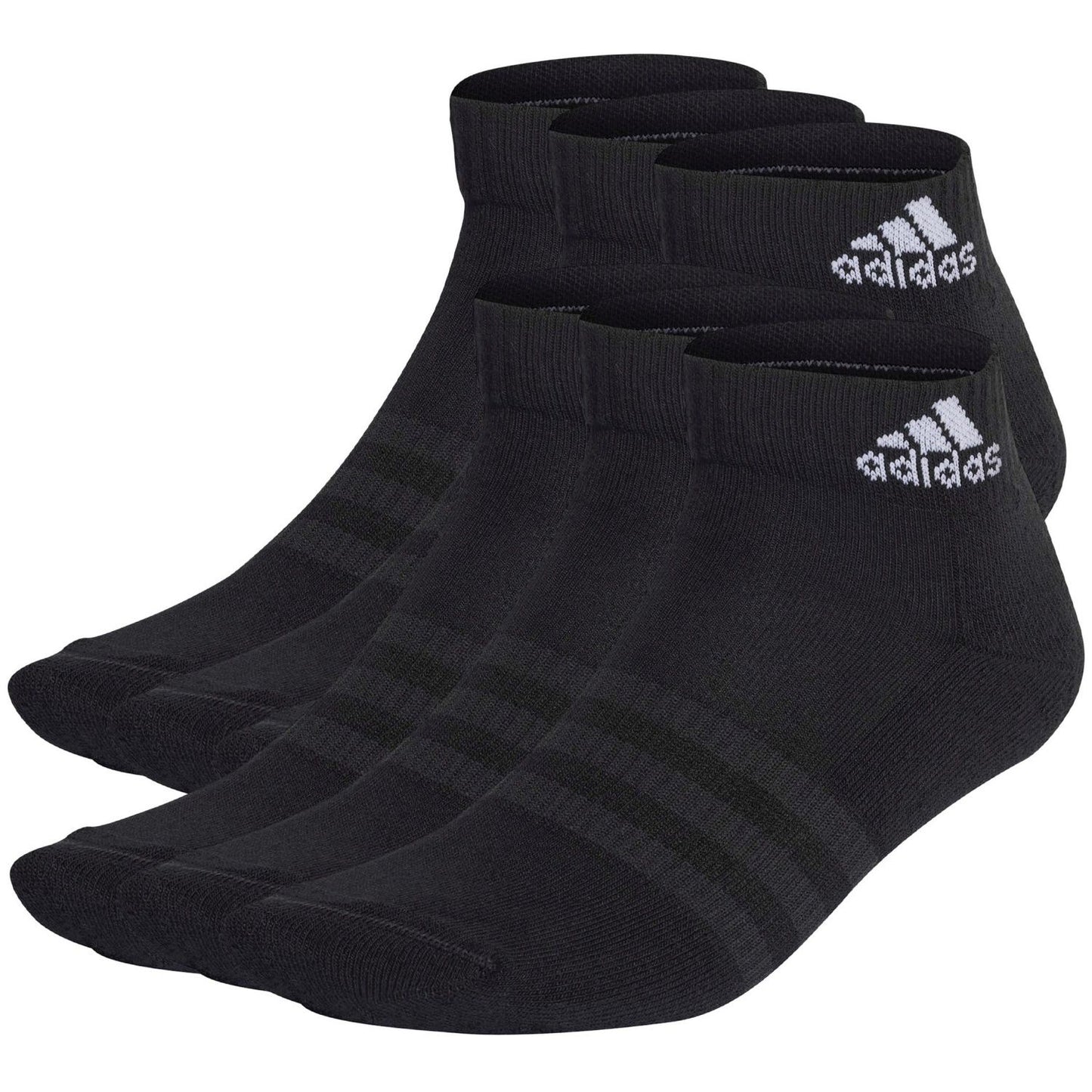 MEIAS ADIDAS DE CANO BAIXO ACOLCHOADAS SPORTSWEAR – 6 PARES