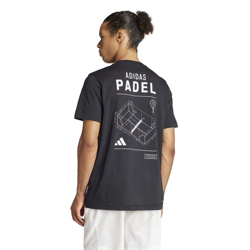 Laden Sie das Bild in Galerie -Viewer, T-SHIRT HOMEM ADIDAS PADEL PRETA
