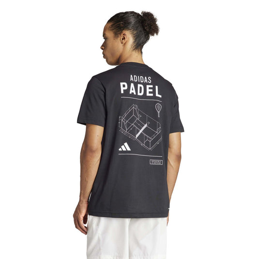 CAMISETA ADIDAS PÁDEL HOMBRE NEGRA