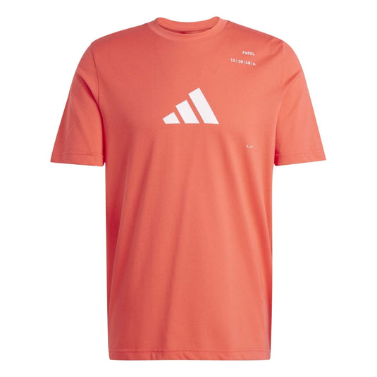 CAMISETA HOMBRE ADIDAS PÁDEL LUCID RED