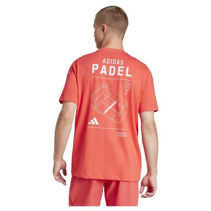 T-SHIRT HOMEM ADIDAS PADEL LUCID RED