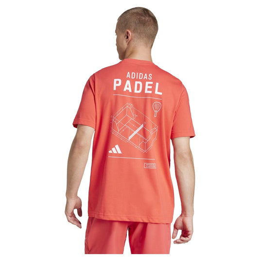 CAMISETA HOMBRE ADIDAS PÁDEL LUCID RED