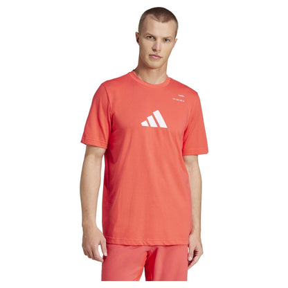 T-SHIRT HOMEM ADIDAS PADEL LUCID RED
