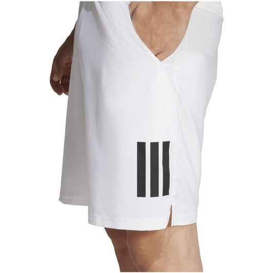CALÇÃO HOMEM PADEL ADIDAS CORTO CLUB 3STR BRANCO 7''
