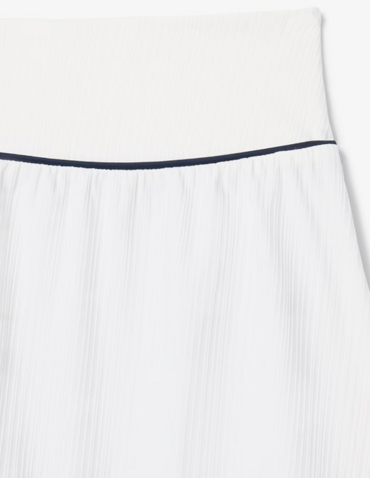 SAIA CANELADA MULHER LACOSTE HERITAGE COM TECNOLOGIA ULTRA-DRY