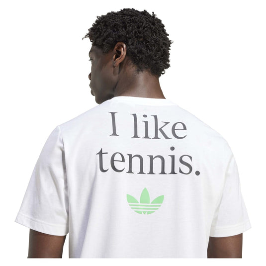 ADIDAS WHITE MEN'S T-SHIRT