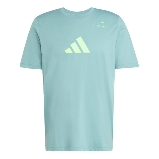 CAMISETA HOMBRE ADIDAS PÁDEL VERDE