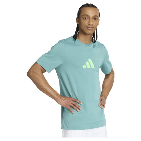 CAMISETA HOMBRE ADIDAS PÁDEL VERDE