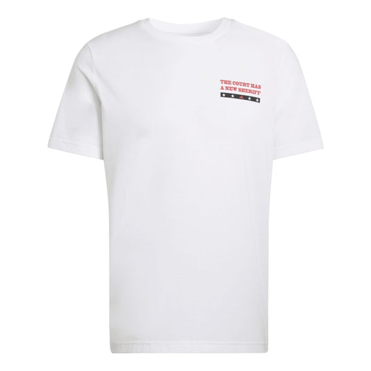 CAMISETA HOMBRE ADIDAS BLANCA Padel Wanted Graphic