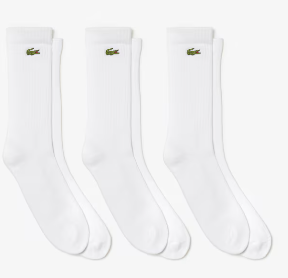 MEIAS DESPORTIVAS HOMEM / MULHER LACOSTE (Pack 3)