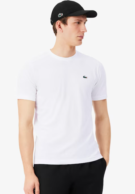 T-SHIRT HOMEM LACOSTE ALGODÃO Branca