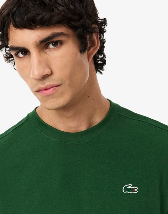 T-SHIRT HOMEM LACOSTE ALGODÃO Verde