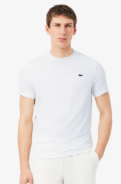T-SHIRT HOMEM LACOSTE ELÁSTICA C/ PROTECÇÃO UV Branca