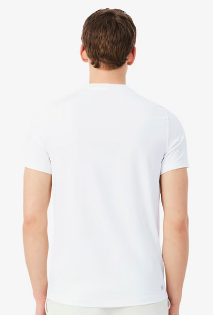 T-SHIRT HOMEM LACOSTE ELÁSTICA C/ PROTECÇÃO UV Branca