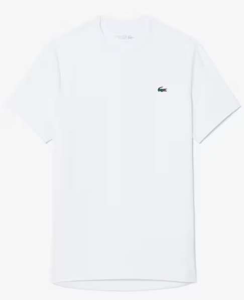 T-SHIRT HOMEM LACOSTE ELÁSTICA C/ PROTECÇÃO UV Branca