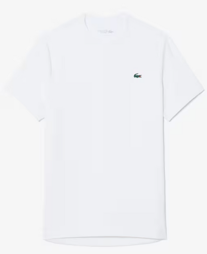 T-SHIRT HOMEM LACOSTE ELÁSTICA C/ PROTECÇÃO UV Branca