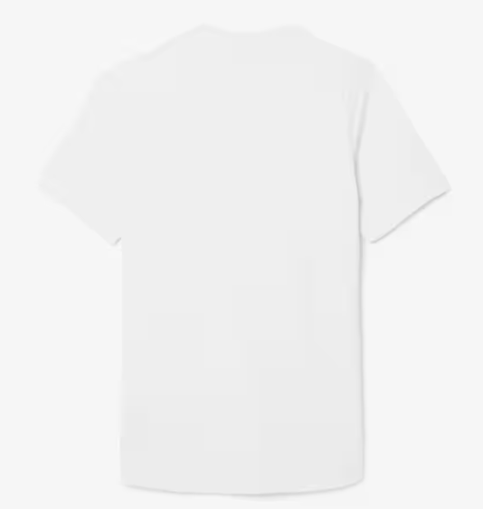 T-SHIRT HOMEM LACOSTE ELÁSTICA C/ PROTECÇÃO UV Branca