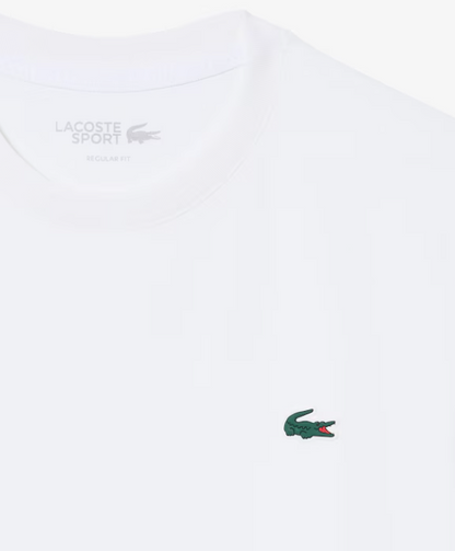 T-SHIRT HOMEM LACOSTE ELÁSTICA C/ PROTECÇÃO UV Branca