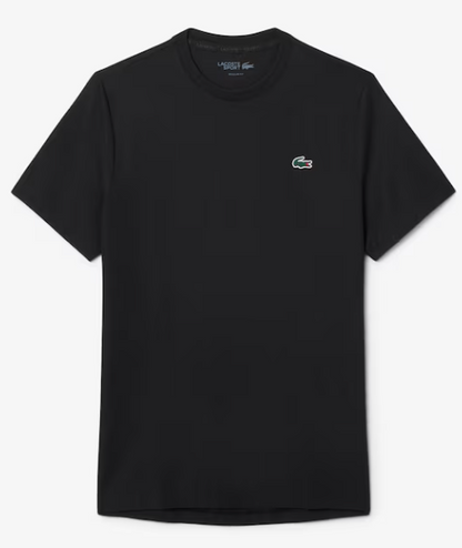 T-SHIRT HOMEM LACOSTE ELÁSTICA C/ PROTECÇÃO UV Preta