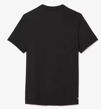 T-SHIRT HOMEM LACOSTE ELÁSTICA C/ PROTECÇÃO UV Preta