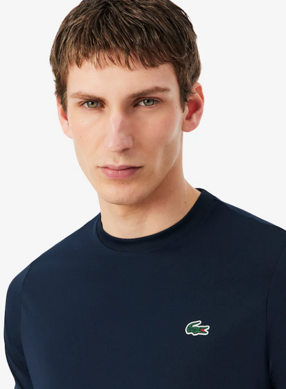 T-SHIRT HOMEM LACOSTE ELÁSTICA C/ PROTECÇÃO UV Azul