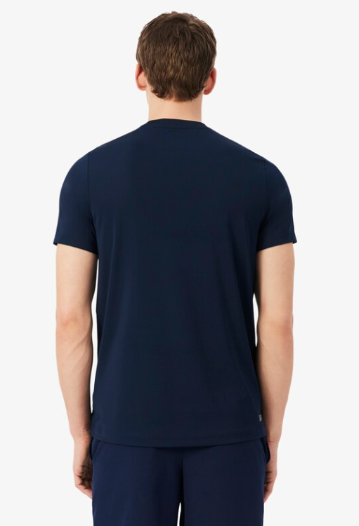 T-SHIRT HOMEM LACOSTE ELÁSTICA C/ PROTECÇÃO UV Azul