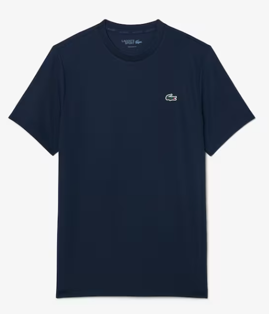 T-SHIRT HOMEM LACOSTE ELÁSTICA C/ PROTECÇÃO UV Azul