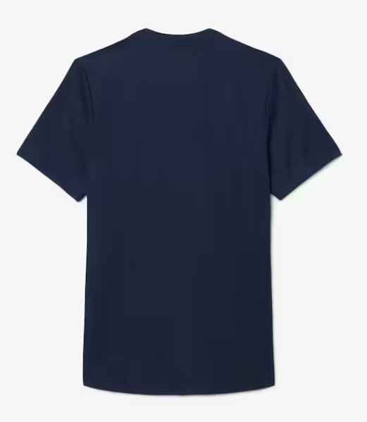T-SHIRT HOMEM LACOSTE ELÁSTICA C/ PROTECÇÃO UV Azul