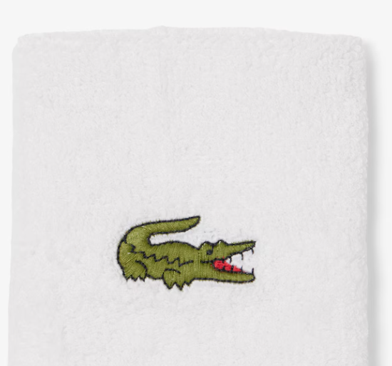 PUNHOS LACOSTE EM JERSEY ELÁSTICO Brancos (2 Unidades)