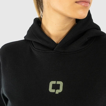 SWEATSHIRT MULHER QUAD Stylish Hoodie Preto