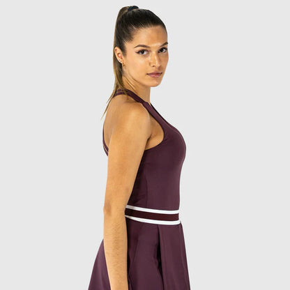 TOP DE ALÇA DUPLA MULHER QUAD BORDEAUX
