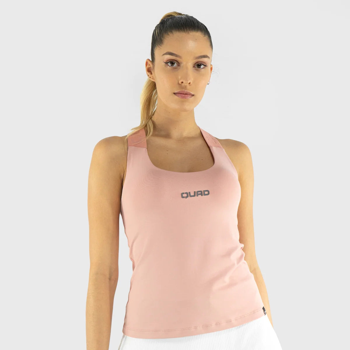 TOP DE ALÇAS CRUZADAS MULHER QUAD ROSA