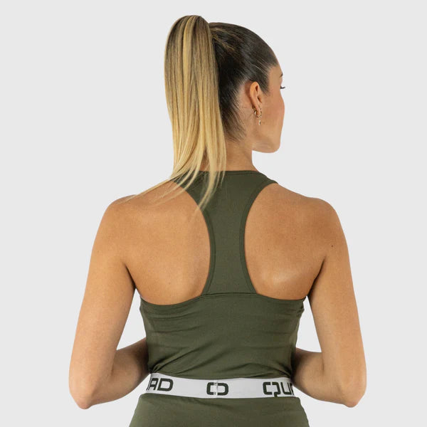 Cargue la imagen en el visor de la galería, TOP DE TIRANTES MUJER CUADRO VERDE
