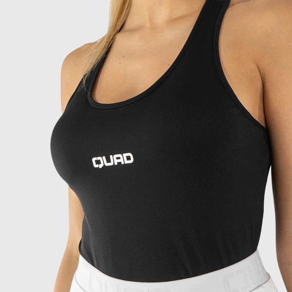 Cargue la imagen en el visor de la galería, TOP DE TIRANTES MUJER CUADRADO NEGRO
