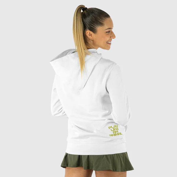 Cargue la imagen en el visor de la galería, SUDADERA MUJER QUAD BLANCA
