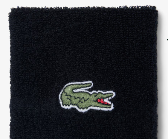 Laden Sie das Bild in Galerie -Viewer, PUNHOS LACOSTE EM JERSEY ELÁSTICO PRETOS 2X
