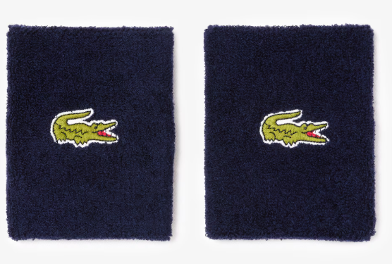 Abrir imagem na galeria, PUNHOS LACOSTE EM JERSEY ELÁSTICO AZUIS 2X
