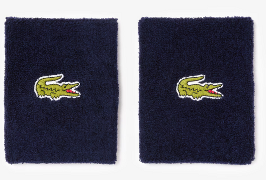 PUNHOS LACOSTE EM JERSEY ELÁSTICO AZUIS 2X