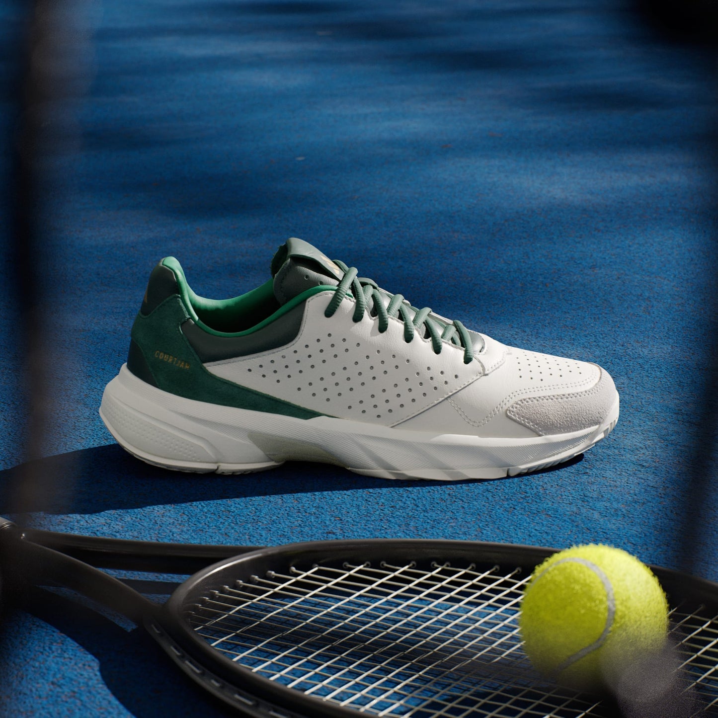 SAPATILHA PADEL HOMEM ADIDAS COURTJAM CONTROL 3 PREMIUM COLLEGIATE GREEN