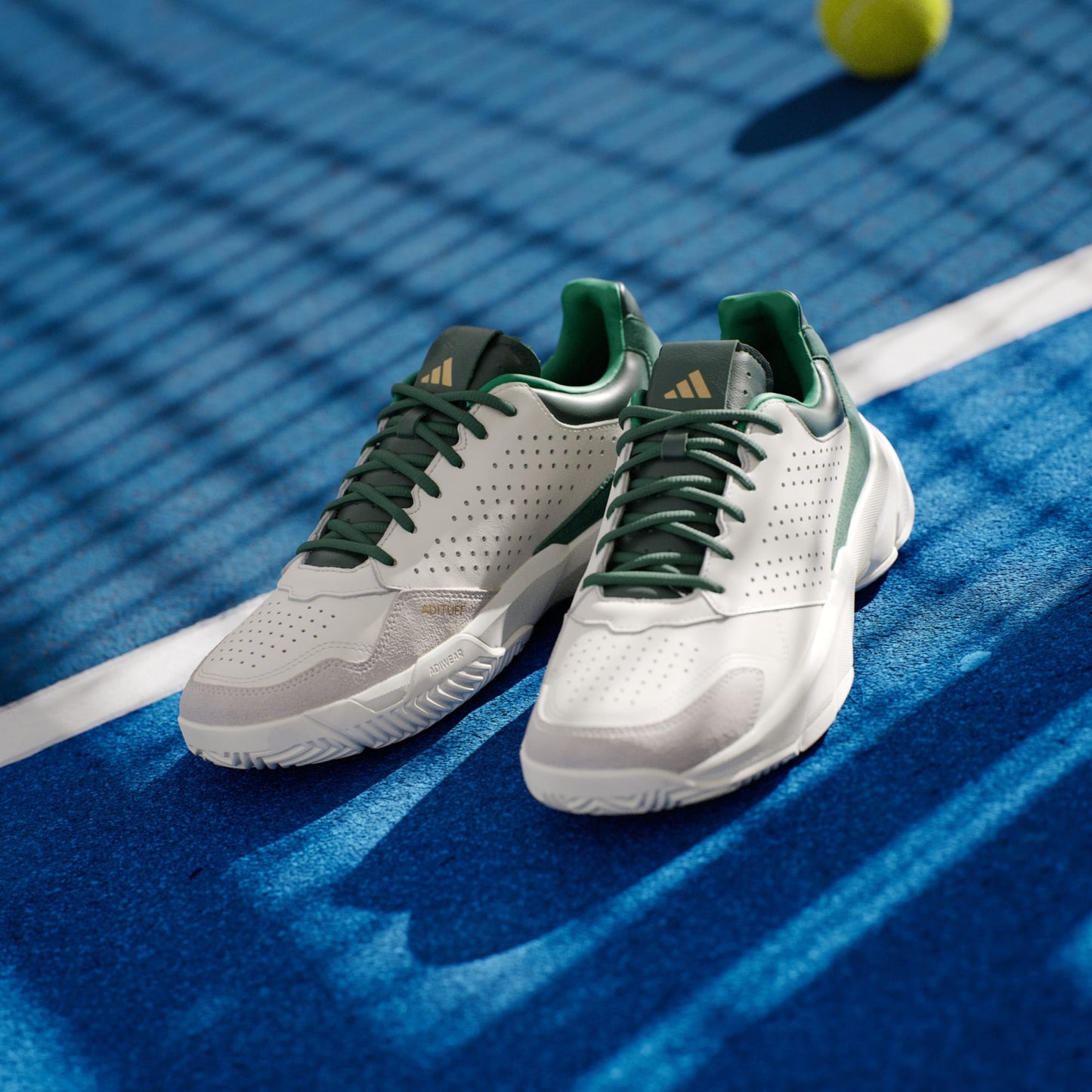 SAPATILHA PADEL HOMEM ADIDAS COURTJAM CONTROL 3 PREMIUM COLLEGIATE GREEN