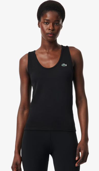 Abrir imagem na galeria, TOP MULHER LACOSTE SLIM FIT PRETO
