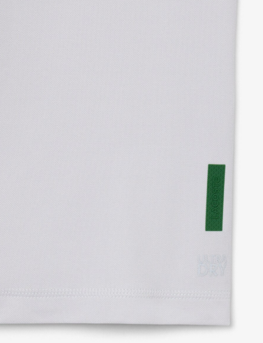T-SHIRT HOMEM LACOSTE ELÁSTICA COM TECNOLOGIA ULTRA-DRY CINZA