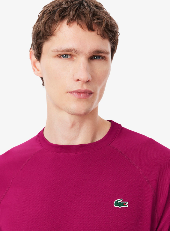 Carica immagine in Galleria Viewer, T-SHIRT HOMEM LACOSTE ELÁSTICA C/ TECNOLOGIA ULTRA-DRY ROSA FÚCSIA
