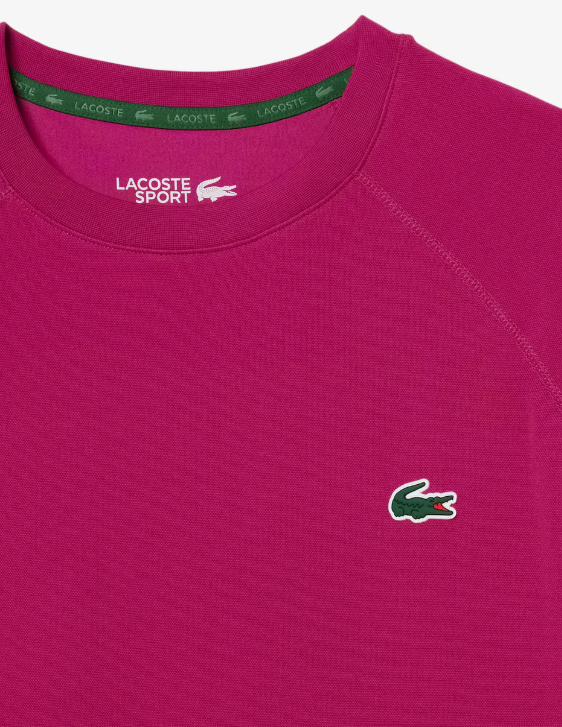Carica immagine in Galleria Viewer, T-SHIRT HOMEM LACOSTE ELÁSTICA C/ TECNOLOGIA ULTRA-DRY ROSA FÚCSIA
