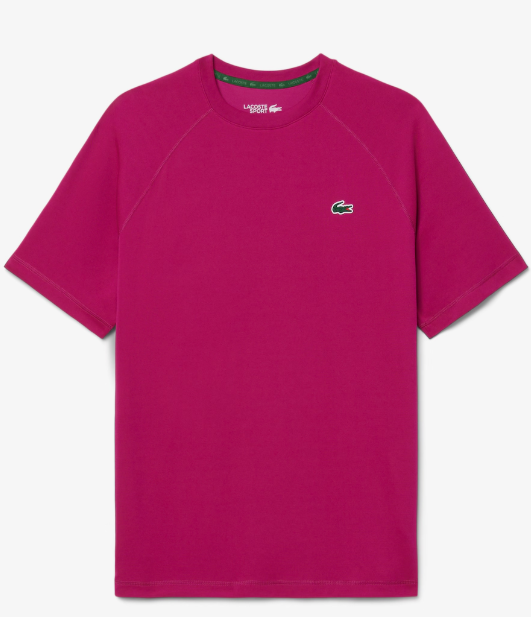 Carica immagine in Galleria Viewer, T-SHIRT HOMEM LACOSTE ELÁSTICA C/ TECNOLOGIA ULTRA-DRY ROSA FÚCSIA
