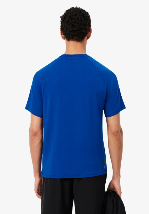 Abrir imagem na galeria, T-SHIRT HOMEM LACOSTE ELÁSTICA COM TECNOLOGIA ULTRA-DRY AZUL
