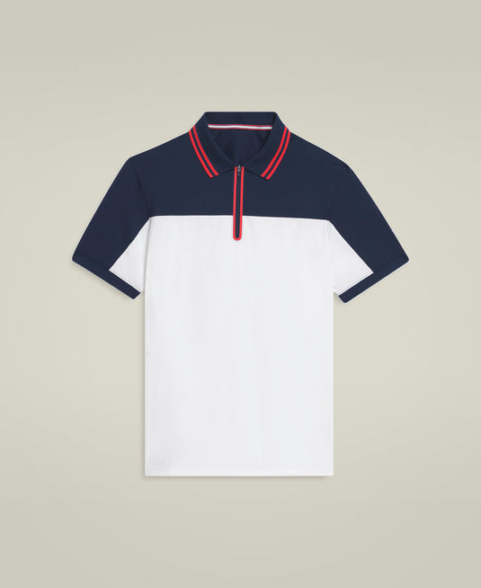 POLO HOMEM WILSON ADVANTAGE ZIP CLASSIC NAVY