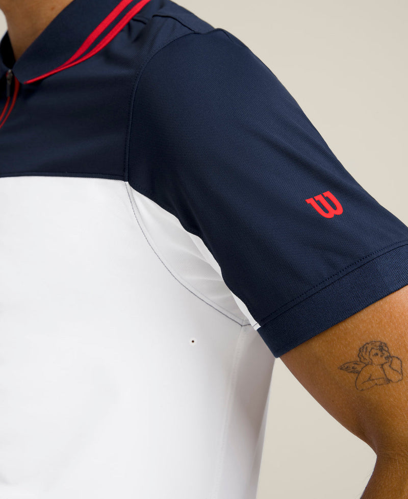 Laden Sie das Bild in Galerie -Viewer, POLO HOMEM WILSON ADVANTAGE ZIP CLASSIC NAVY
