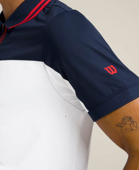POLO HOMEM WILSON ADVANTAGE ZIP CLASSIC NAVY