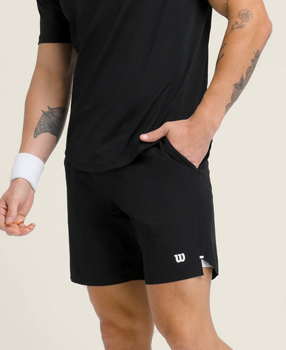 CALÇÃO HOMEM WILSON TOURNAMENT 7" UNLINED PRETO
